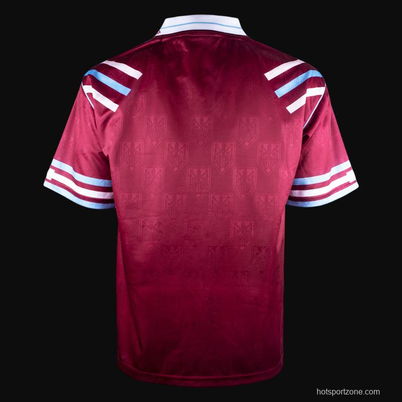 Retro 93/94 West Ham Home Jersey