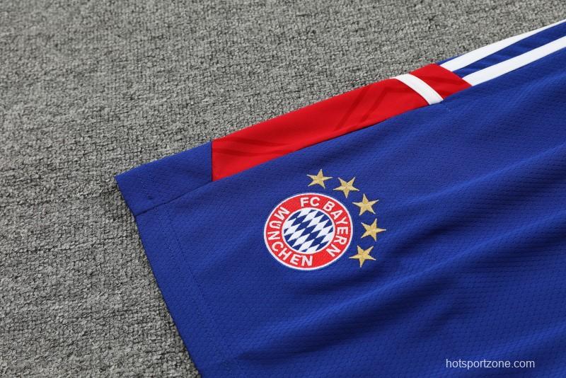 23-24 Bayern Munich Red/Blue Vest Jersey+Shorts