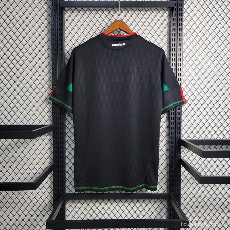 Retro 2010 Mexico Away Black Jersey