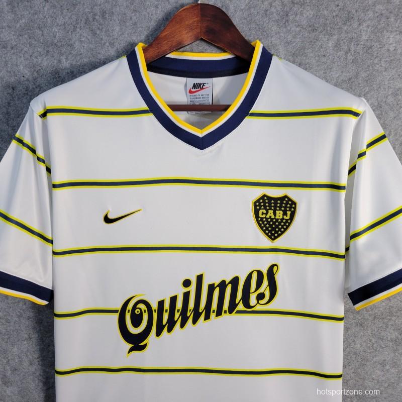 Retro 98/99 Boca Juniors Away White Jersey