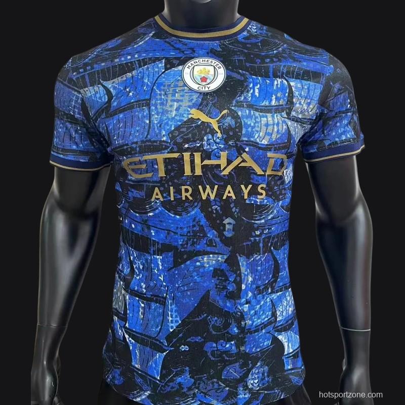 Player Version 23/24 Manchester City Blue Training Jersey