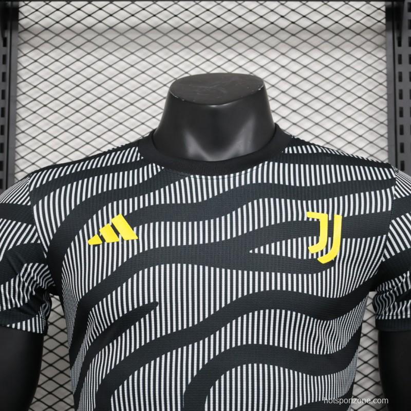 Player Version 23/24 Juventus Third Black Stripe Training Jersey