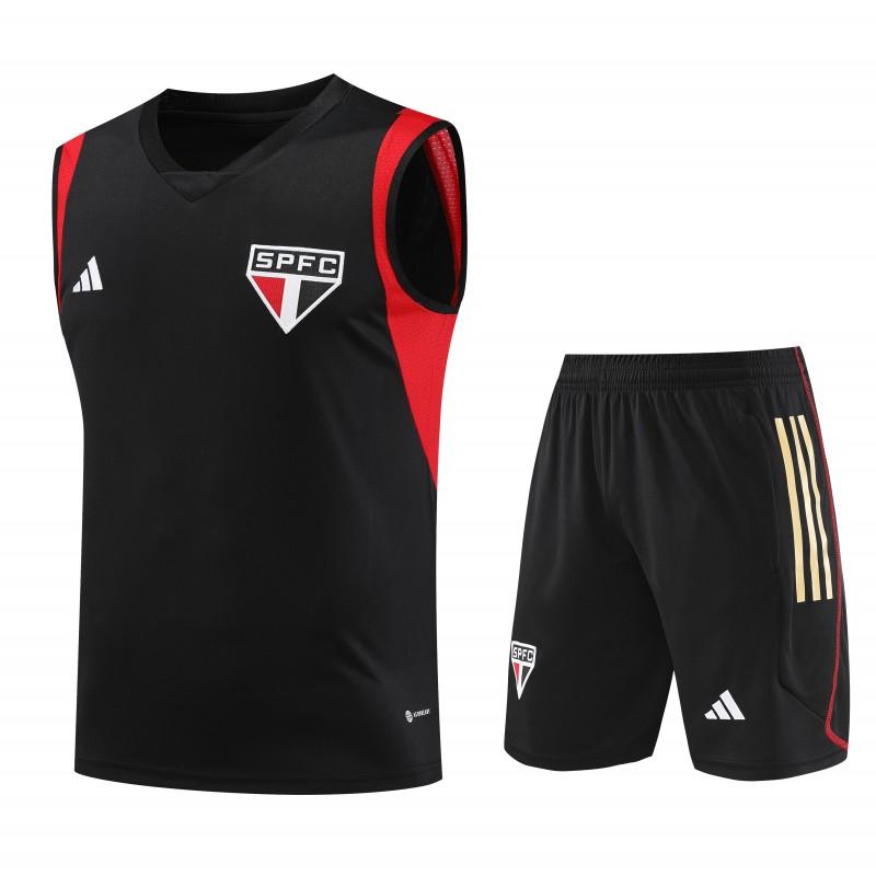 23-24 Sao Paulo Black Vest Jersey+Shorts