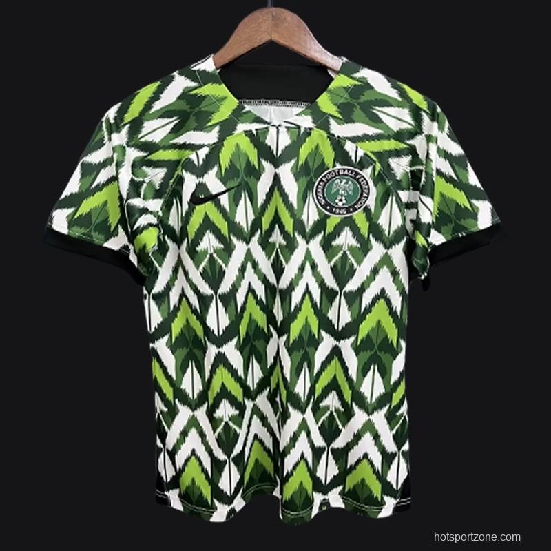 2023 Nigeria Training Jersey Green Special Jersey