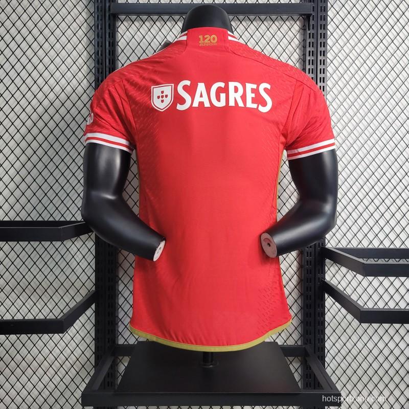 Player Version 23-24 Benfica Home Jersey
