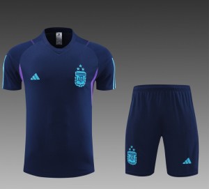 2023 Argentina Navy Short Sleeve+Shorts