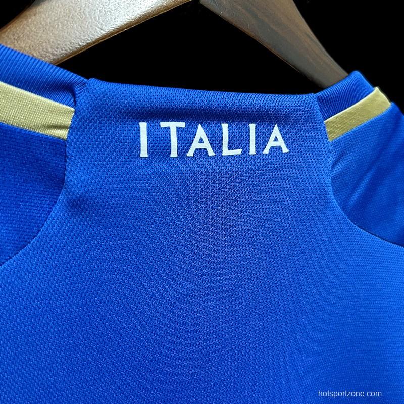 2023 Italy Home Long Sleeve Jersey