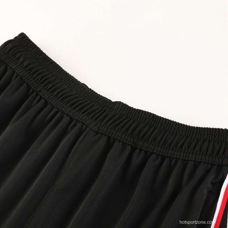 23/24 NIKE Black/Red Short Sleeve Jersey+Pants