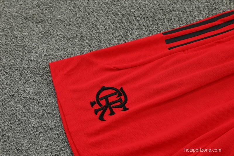 23/24 Flamengo White Short Sleeve Jersey+Shorts