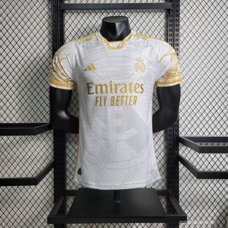 Player Version 23/24 Real Madrid Golden Dragon Special Jersey