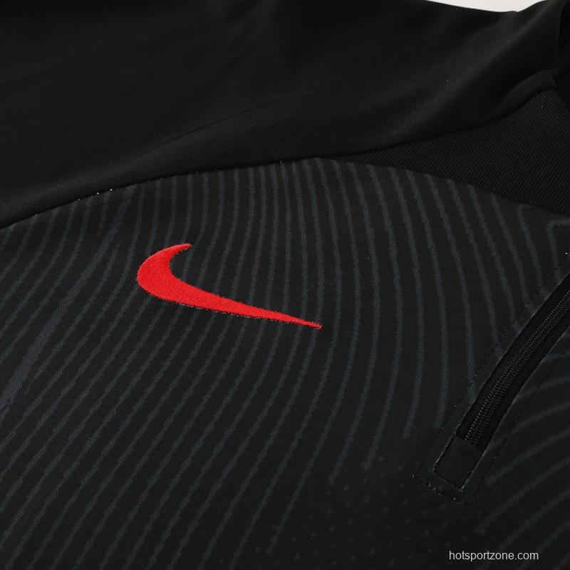 2024 Nike Black Half Zipper Jacket+Pants