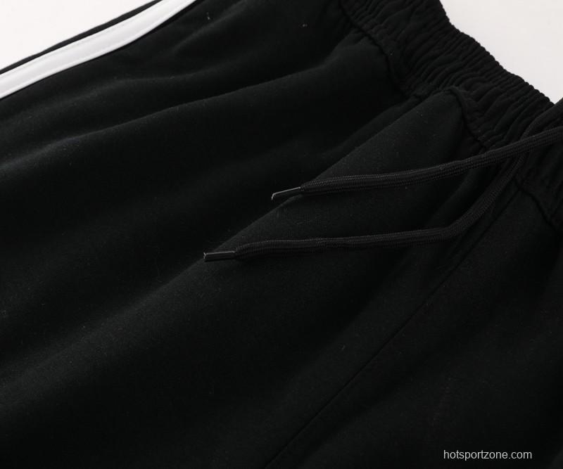 2024 Adidas Black Full Zipper HoodieJacket+Pants