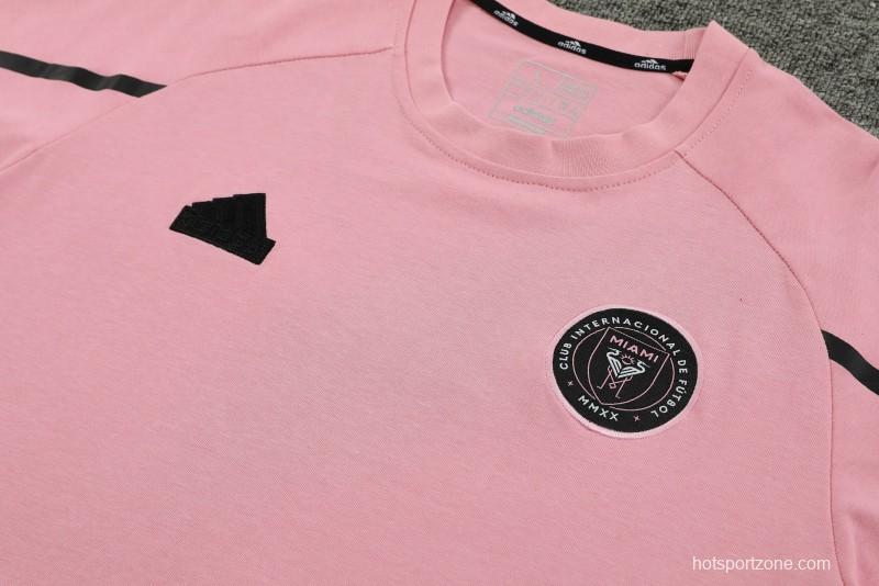 23/24 Inter Miami Pink Cotton Short Sleeve Jersey+Shorts