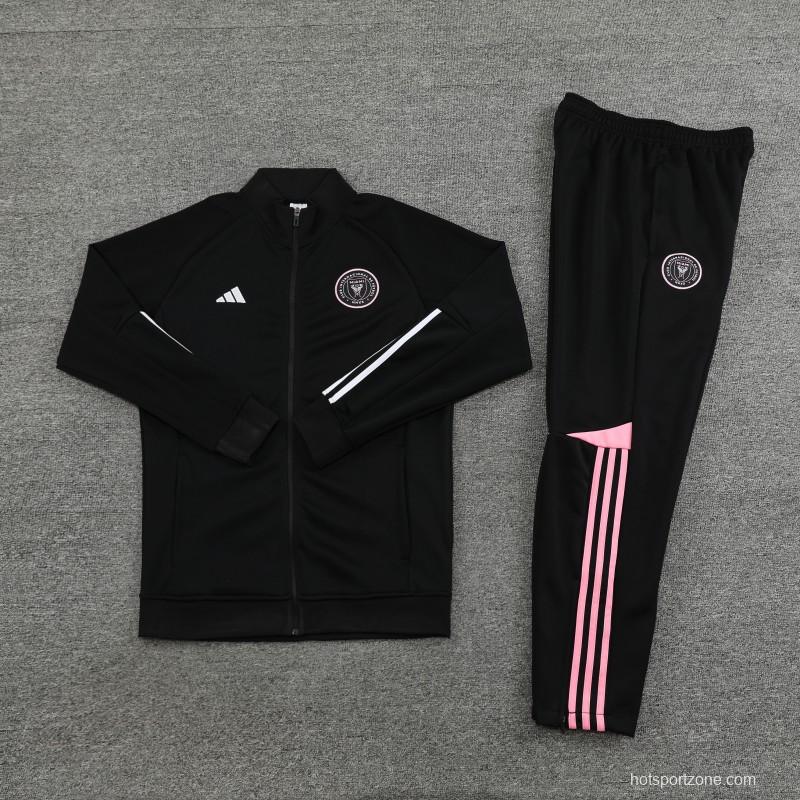 23/24 Inter Miami Black  Full Zipper Hoodie Jacket+Pants