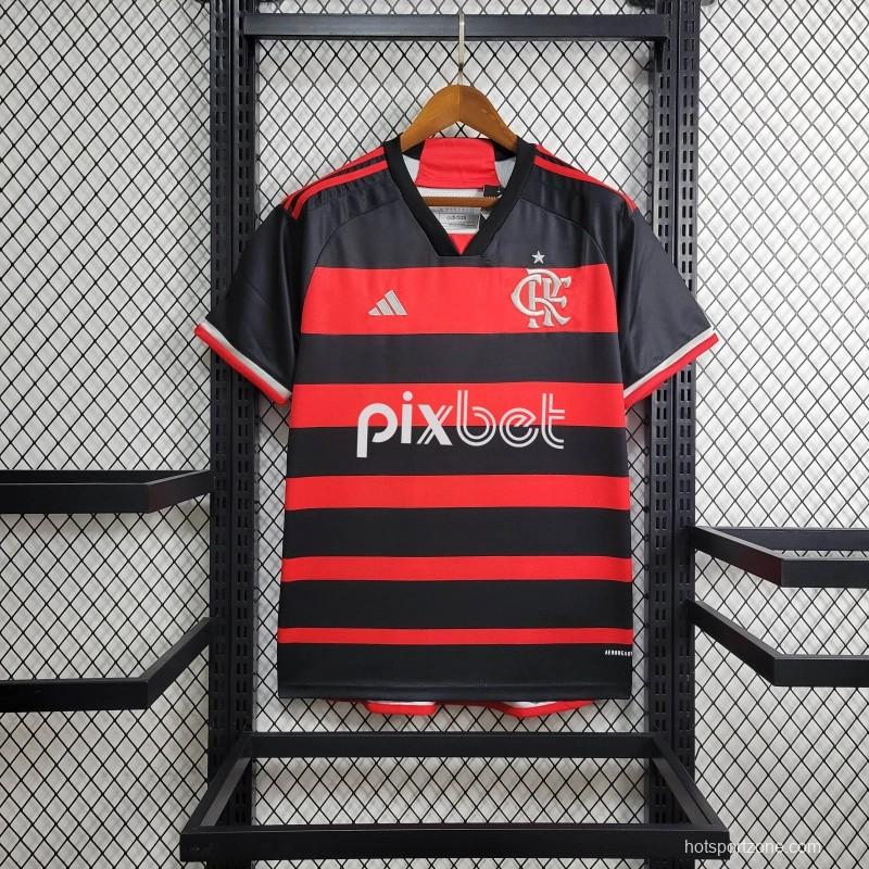 24/25 Flamengo Home Jersey With All Sponsored