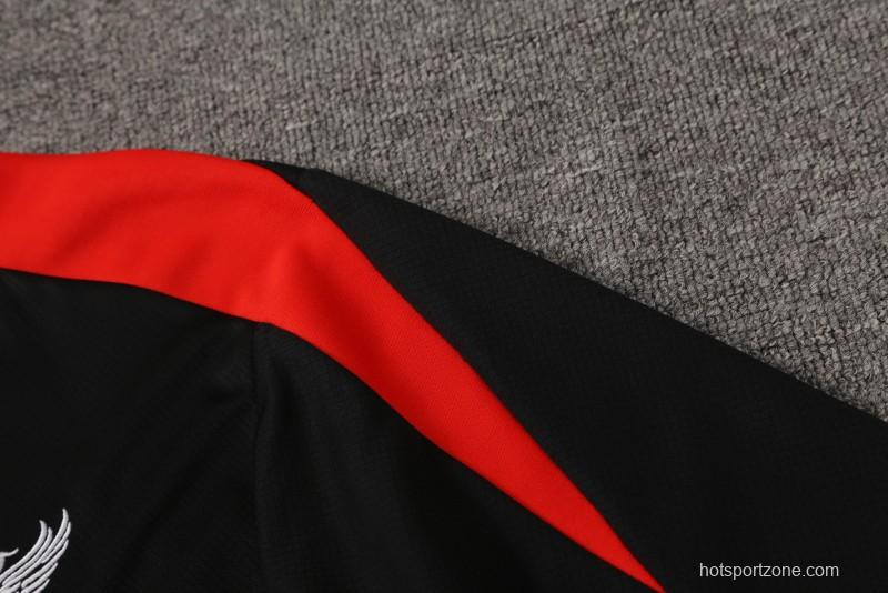 24/25 Liverpool Black Short Sleeve Jeresy+Shorts