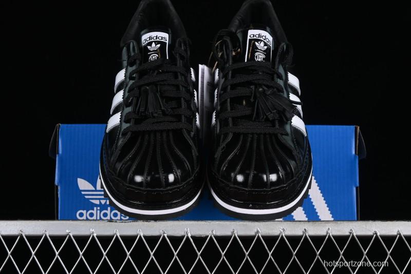 Adidas Superstar Clot IH5953 Preppy Style Shell Toe Sneakers with Perforated Leather - IH5953