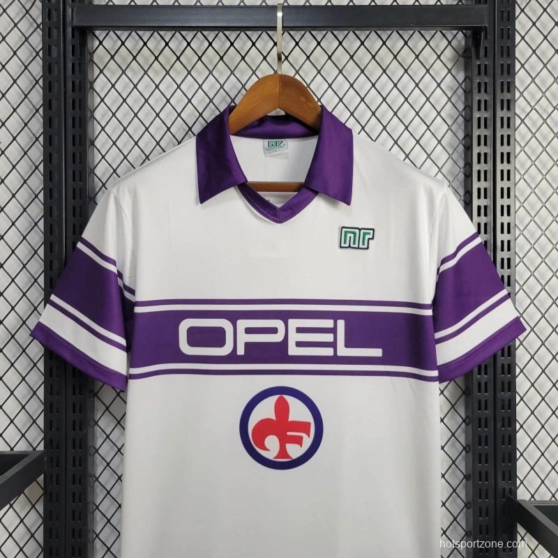Retro 84/85 ACF Fiorentina Away White Jersey