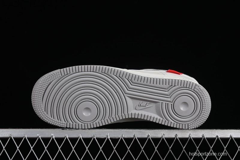 Supreme x Nike Air Force 1 '07 Low Beige Grey Casual Skate Shoes - HD1968-018
