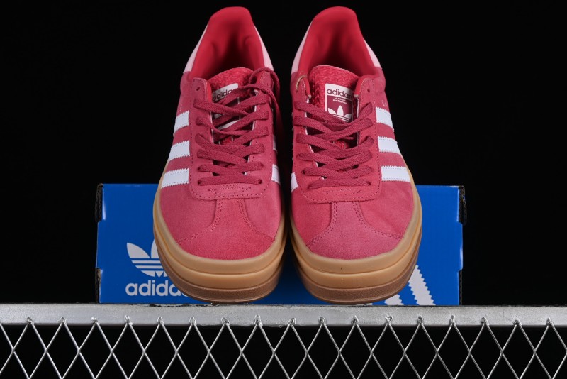 Adidas Originals Gazelle Bold Low-Top Sneakers with Thick Sole for Anti-Slip and Durability - ID6997