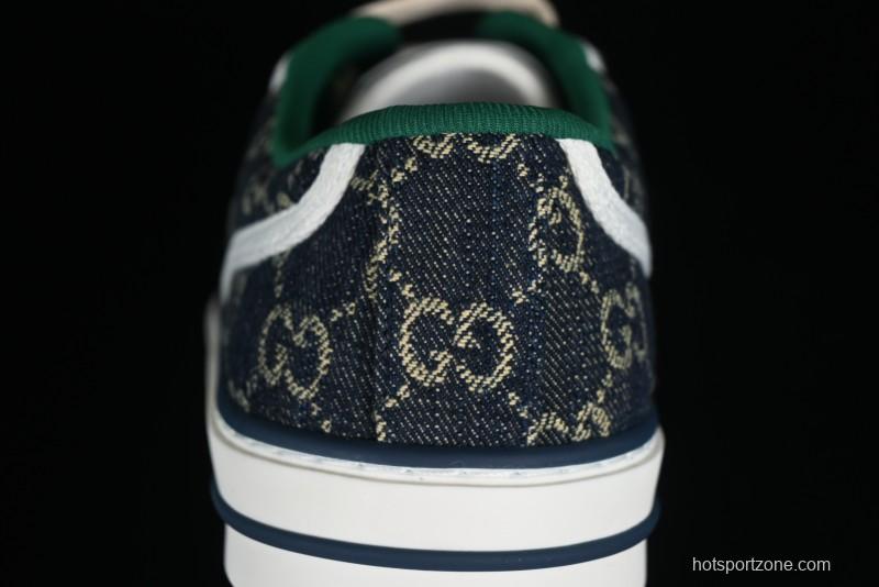 Gucci Tennis 1977 Print Sneaker Retro Casual Canvas Shoes - 02JPO9064