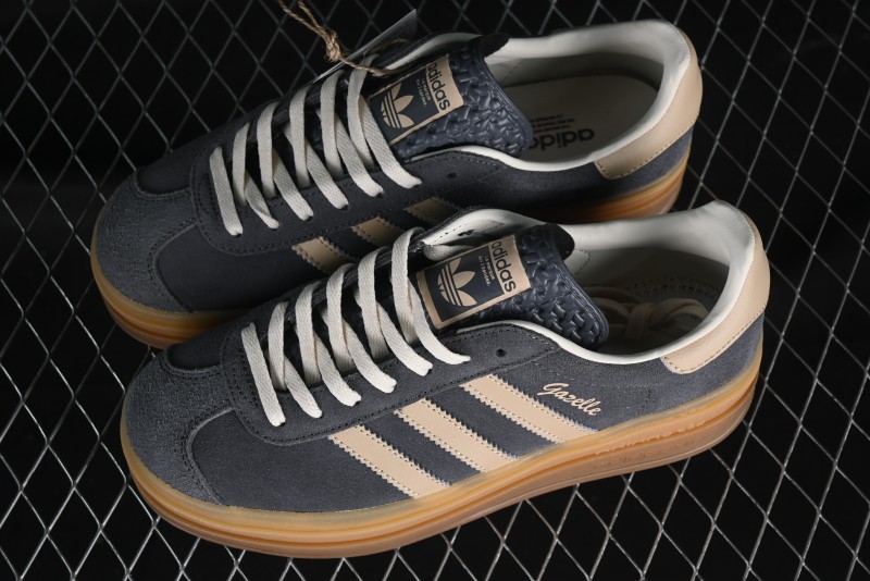 Adidas Originals Gazelle Bold IE0428 Low-Top Sneakers with Thick Sole for Casual Wear Anti-Slip and Durable - IE0428