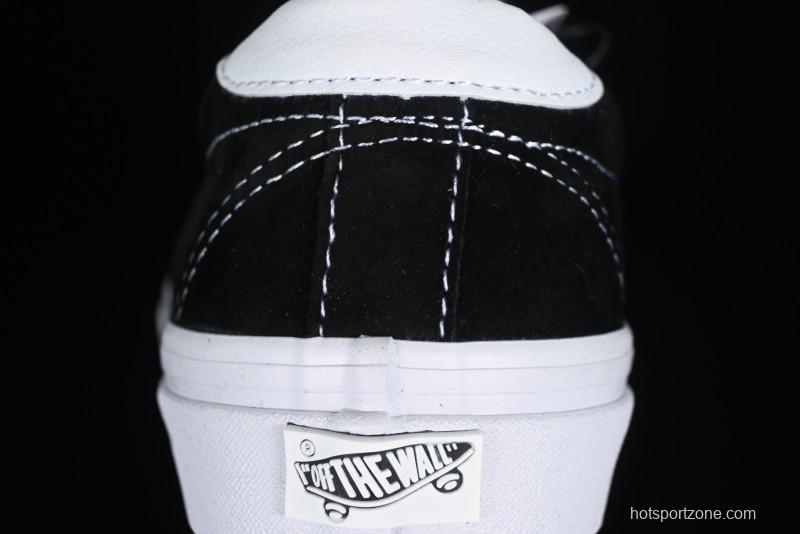 Vans Premium Sport 73 Classic Black & White Suede Low-Top Skate Shoes - VN000CR1BA2