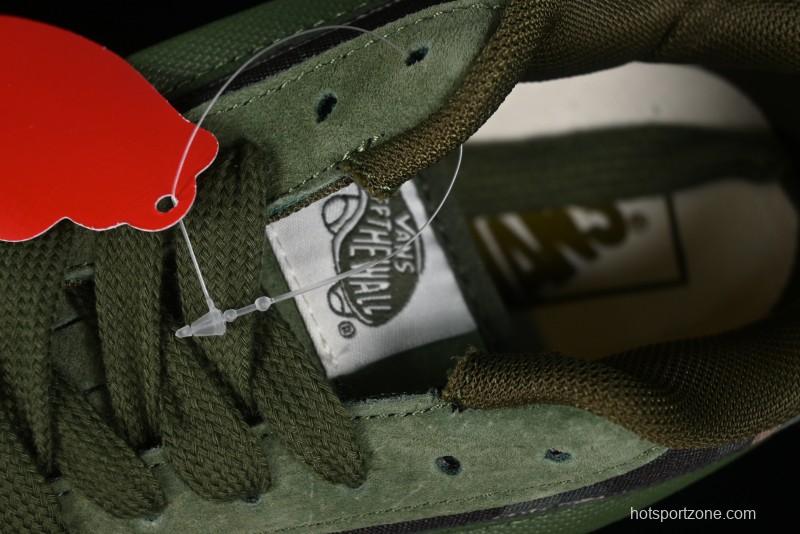Vans Classics Knu Skool Camo Army Green Chunky Tongue Platform Sneakers - VN0007QC0WD