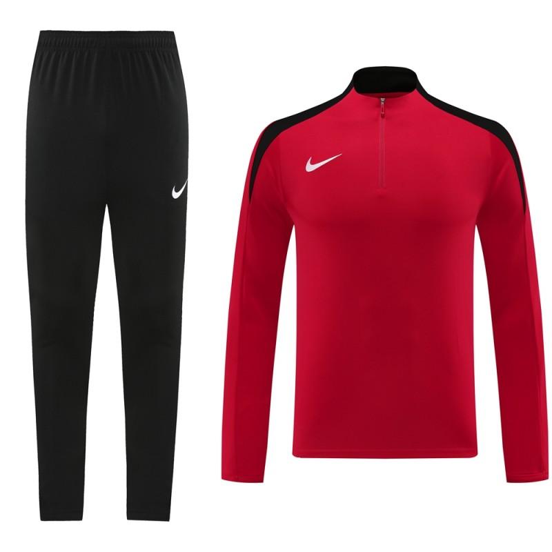 24/25 Nike Red Half Zipper Jacket+Long Pants