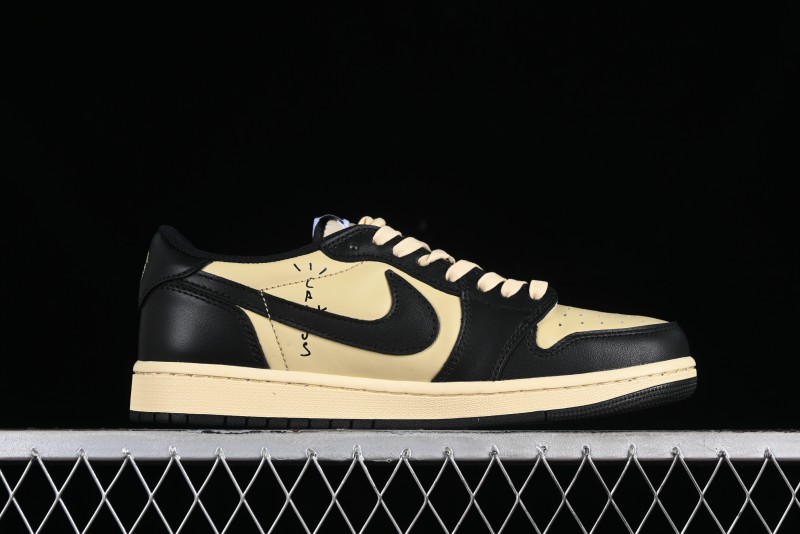 Nike Travis Scott x Air Jordan 1 Low OG AJ1 Reverse Swoosh Sneakers - DM7866-201