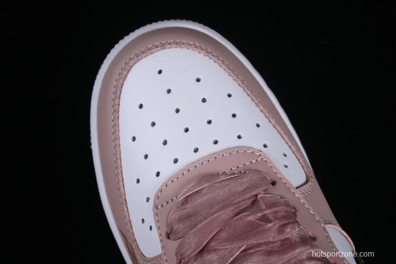 Nike Air Force 1 '07 Low Casual Sneakers in Dusty Rose with Hand-Painted Details - CV8699-578
