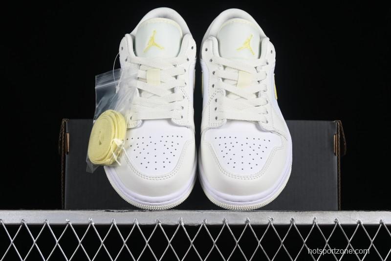 Nike Air Jordan 1 Low AJ1 Lemon Yellow Low-Top Casual Sneakers - FV8486-181