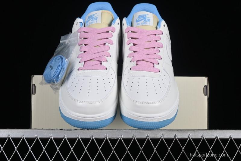 Nike Air Force 1 '07 Low Color-Changing Thermal-Activated White Blue Pink Casual Sneakers - LC5688-001