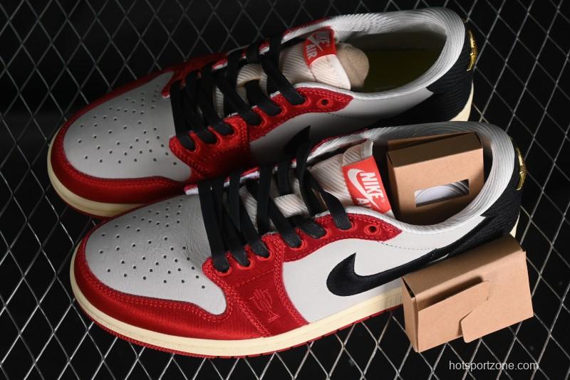 Nike Trophy Room x Jordan 1 Low OG "Away" Casual Sneakers - FN0432-100