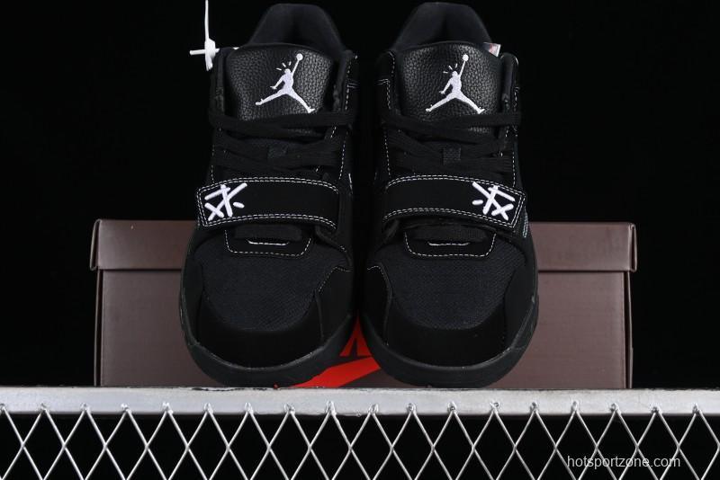 Nike Travis Scott x Jordan Cut The Check AJ1 Basketball Shoes with Velcro Strap - DR9317-001