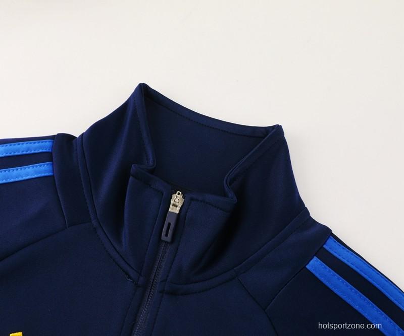 24/25 Boca Juniors Navy/Blue Full Zipper Jacket +Long Pants