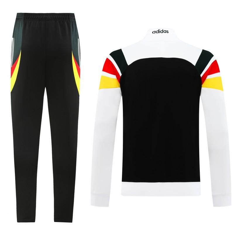 2024 Germany White Full Zipper Jacket +Long Pants