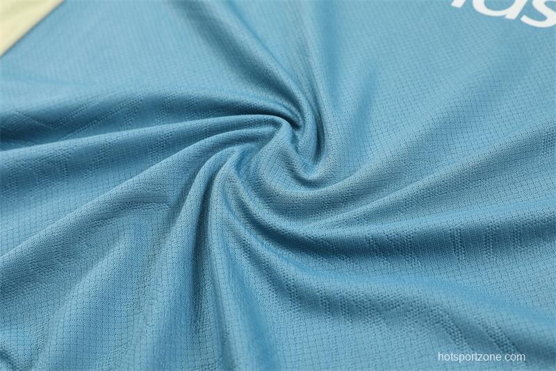 24/25 Olympique Marseille Blue Short Sleeve Jersey+Shorts