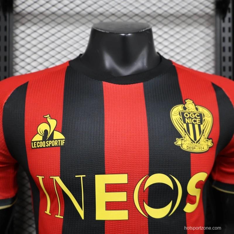 24/25 Player Version OGC Nice Home Jersey