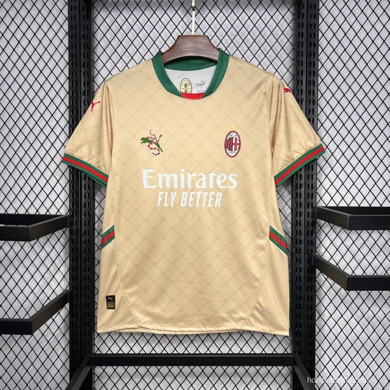 24/25 AC Milan x Gucci Golden 125th Anniversary Jersey