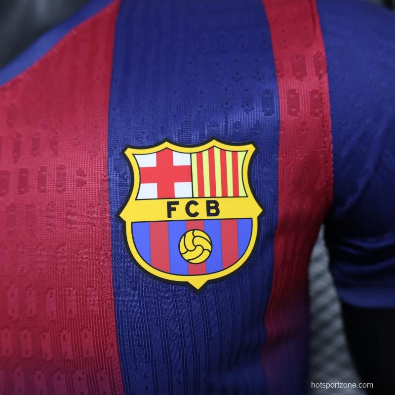 Player Version 25/26 Barcelona Home Leaked Jersey