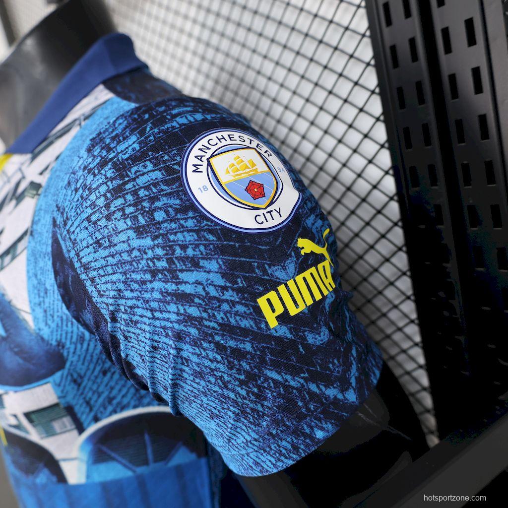 2025/26 Player Version Manchester City Blue Special Edition Jersey