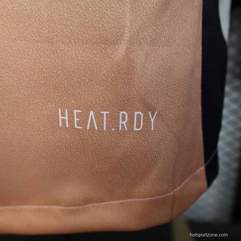 Player Version 2025 Spain Pre-Match White with Geometric Pattern Jersey