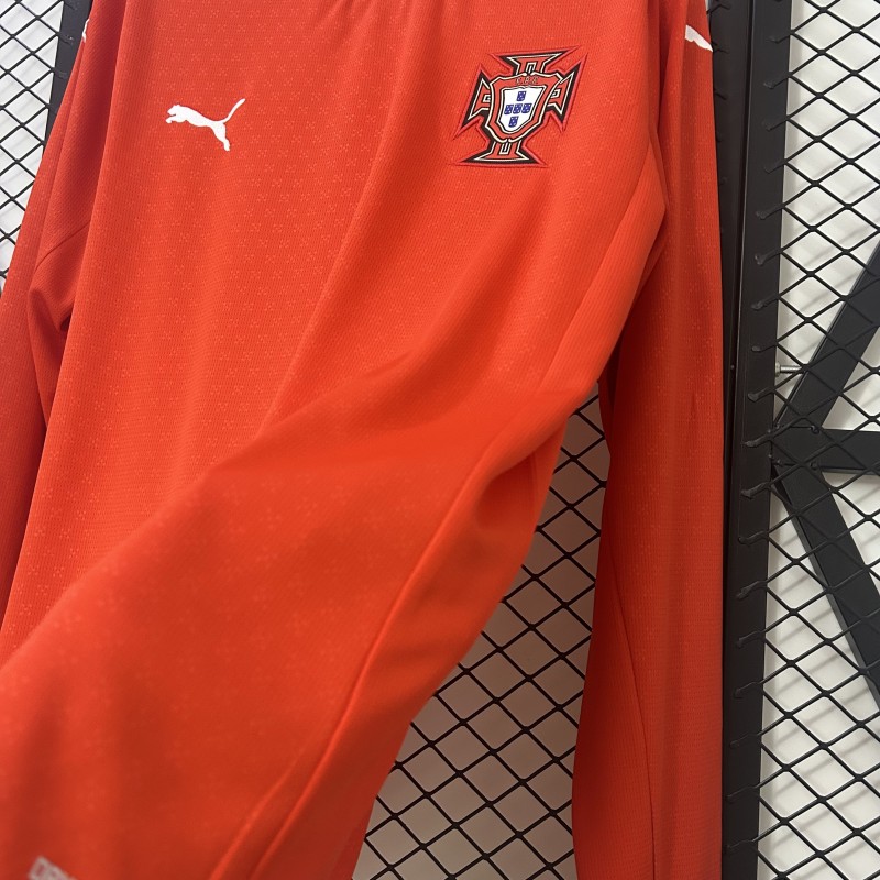 2025 Long Sleeve Portugal Home Jersey