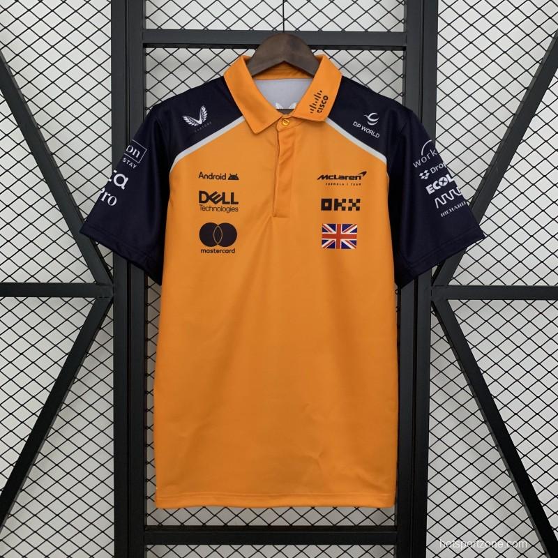 2025 Polo F1 Formula Orange Mclaren Norris Jersey
