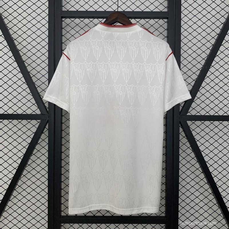 91/92 Retro Sevilla Home Jersey