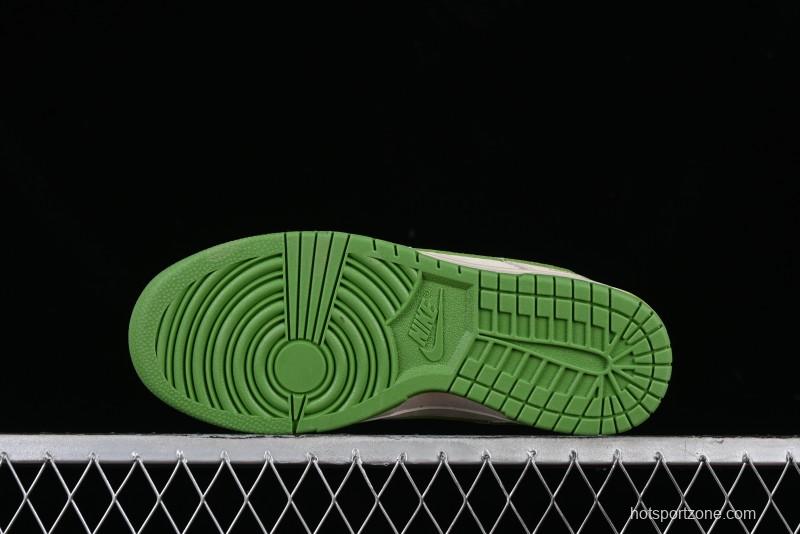 Nike SB Dunk Low LV Collaboration - Emerald City Anniversary High-End Custom Low-Top Casual Skate Shoes - XB3802-345