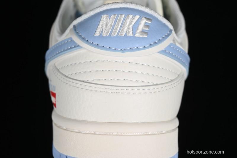 Nike Supreme x SB Dunk Low Stone Island Collaboration - Azure Starry Sky Anniversary High-End Custom Low-Top Casual Sneakers - BB9866-001