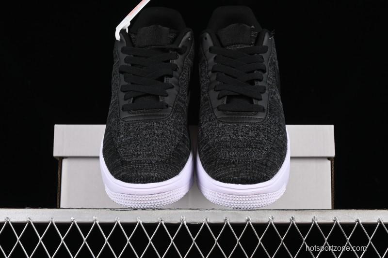 Nike Air Force 1 '07 Low 2.0 Black Flyknit Casual Sneakers - CI0051-300