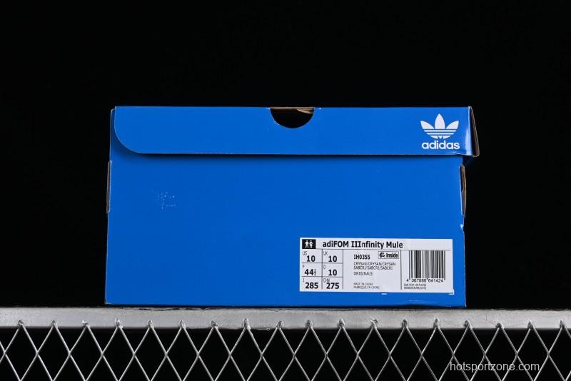 Adidas Originals AdiFOM Infinity Slides Mule Futuristic Casual Sports Sandals - IH0355